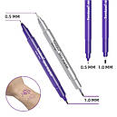 Маркер хірургічний, косметологічний стерильний двосторонній із лінійкою, TondausTM, товщина пера 0,5-1 мм, фото 2