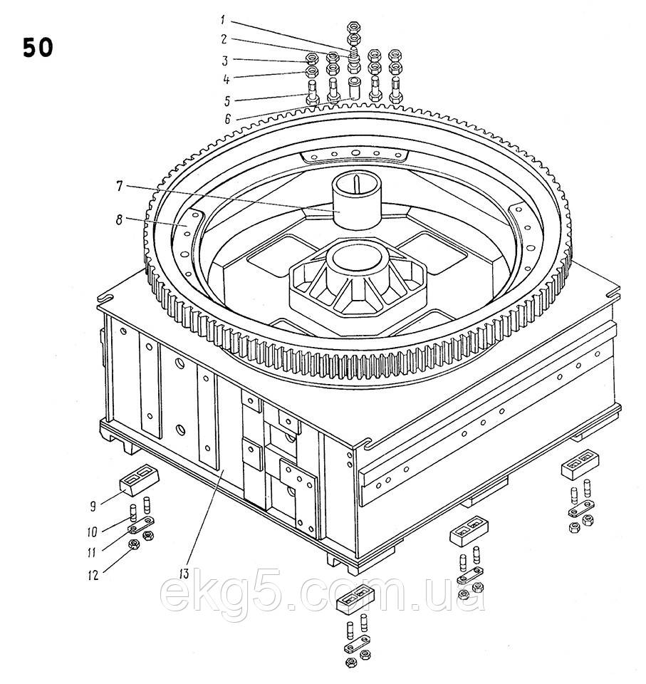 Рама нижня (станина) 1080.27.00СБ на ЕКГ-5, фото 1