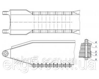 Амортизатор стріли екскаватора ЕКГ-5 1086.05.800СБ, фото 1