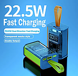 Корпус повербанка PD 22.5W Fast Charger PD сірий 21700, фото 4
