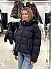 Пуховик жіночий Chanevia 25526 BLACK, фото 2