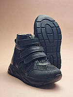 Дитячі ортопедичні демісезонні черевики на липучках на флісі 30 розмір, фото 2