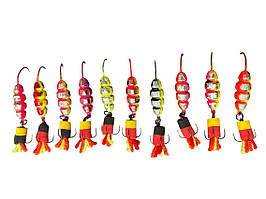 Блешня Лижа (Букар, личинка) - Голограма - 1 гачок+ трійник