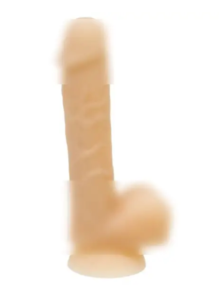 Фалоімітатор ADDICTION - DAVID - 8" Bendable Silicone Dong + віброкуля в подарунок, 20,3 х3, 8 см., фото 1