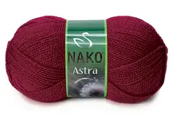 Nako ASTRA (Нако Астра) №03630 бордо (Пряжа 100% акрил, нитки для в'язання)