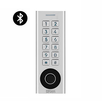 Біометричний Smart контролер доступу з вбудованим зчитувачем SEVEN CR-7474BF MF, фото 1