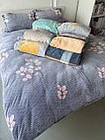 Велюрова постільна білизна євро комплект/тепла постільна білизна, фото 2