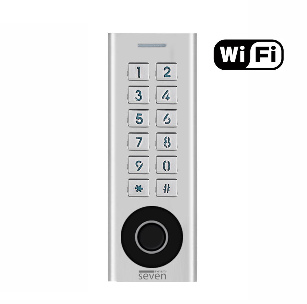 Біометричний Smart контролер доступу з вбудованим зчитувачем SEVEN CR-7474BFW MF