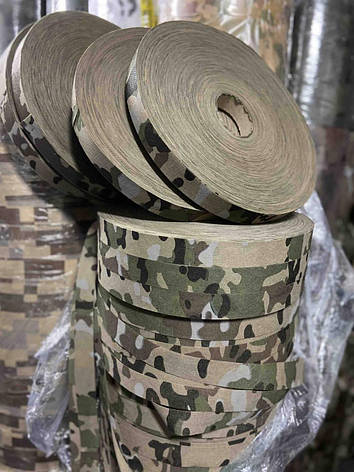 Стрічка 35мм довжина 250м Спанбонд Глина для маскувальних сіток, фото 1