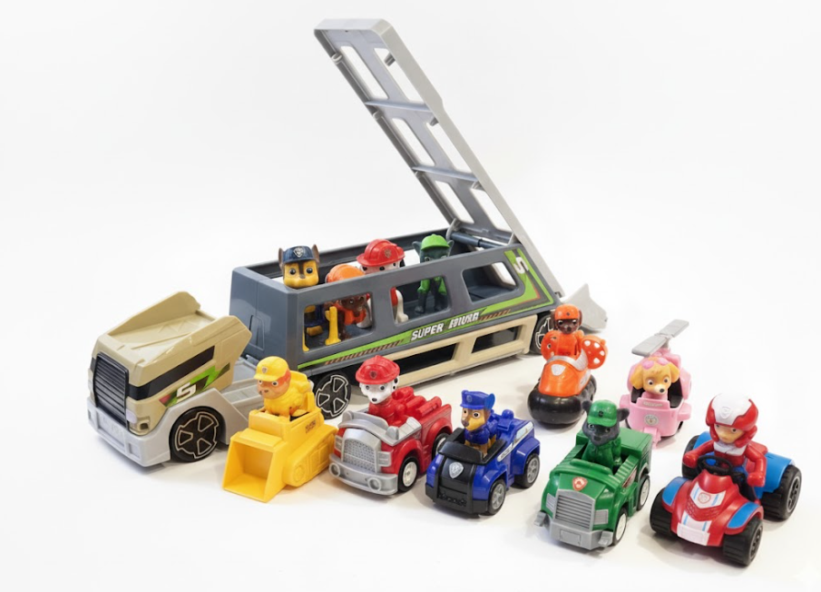 Великий Набір "Щанячий Патруль" 11 в 1: Трейлер-База 44 см та Команда Рятувальників 7 Машинок Paw Patrol, фото 1