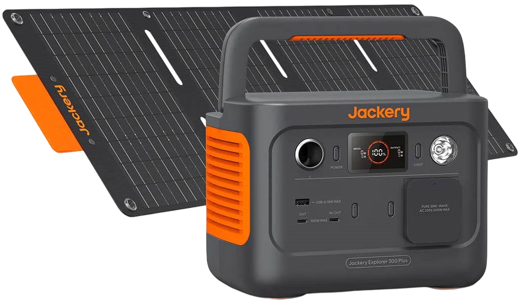 Зарядна станція Jackery Explorer 300 Plus + SolarSaga 40W (60-0304-EUB1A1)