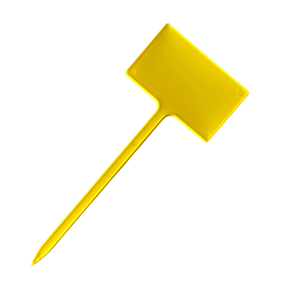 Маркувальні таблички для рослин AMMA No3 5х3 см жовті на ніжці 10 см (10 шт.)