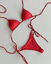 Купальник Moana бікіні на зав'язках колір червоний, фото 4