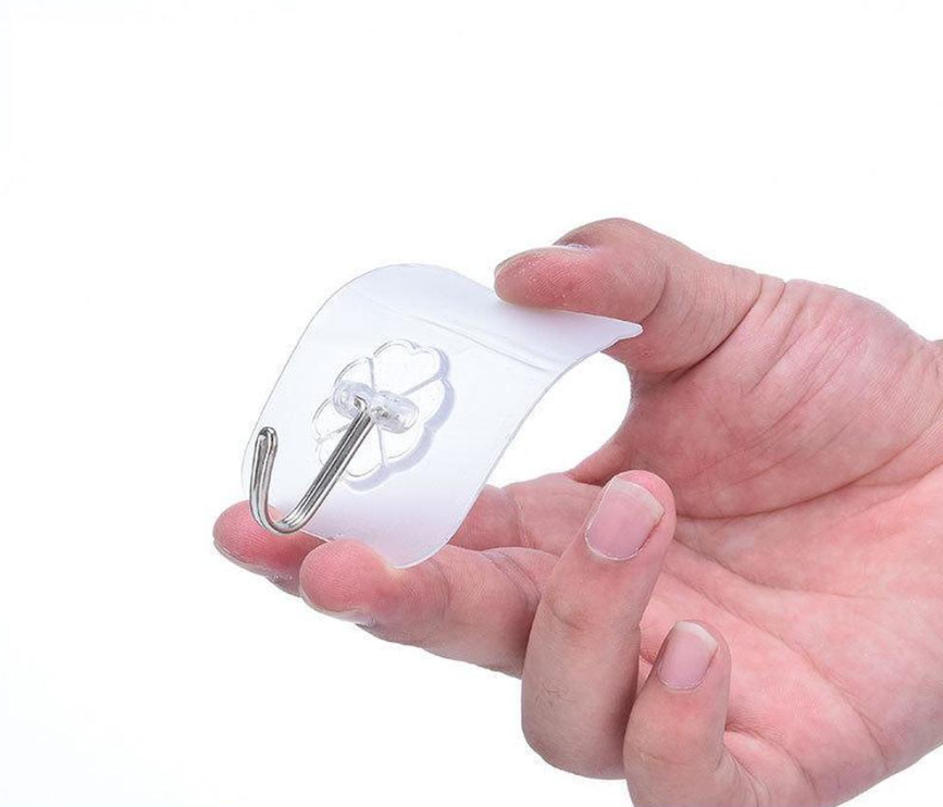 Набір з 10 самоклеючих настінних гачків для кухні та ванної, фото 1