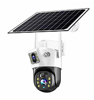 Wi-Fi 4G камера спостереження V380 Pro 4MP, 360 градусів, із сонячною панеллю TP15