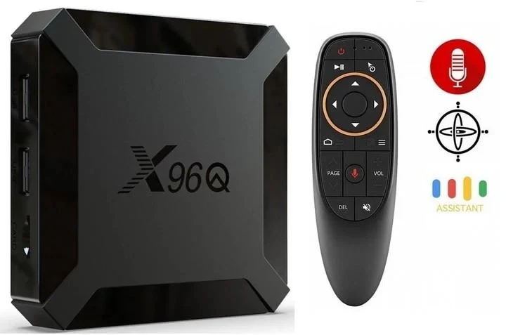 Смарт-приставка X96Q 2/16 GB + голосовий пульт G10S з гіроскопом, фото 1