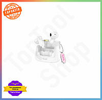 TS Бездротові навушники HOCO Bluetooth гарнітура TOP NOW для телефону біла з сенсорним управлінням та зарядним к SHT55_Q