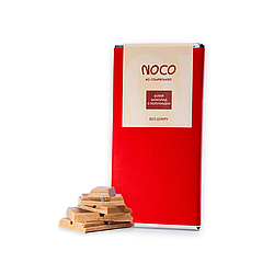 Білий шоколад з полуницею без цукру Noco