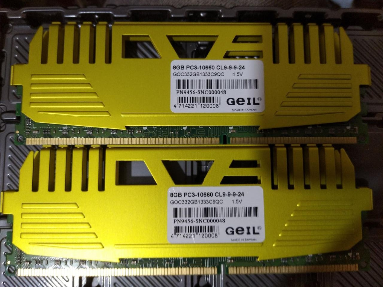 16Gb (2x8GB) DDR3 1333MHz Geil Evo Corsa PC3 10660U CL9  2Rx8 RAM Оперативна пам'ять GOC332GB1333C9QC, фото 1