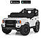 Дитячий електромобіль джип з пультом Toyota Prado білий, фото 6
