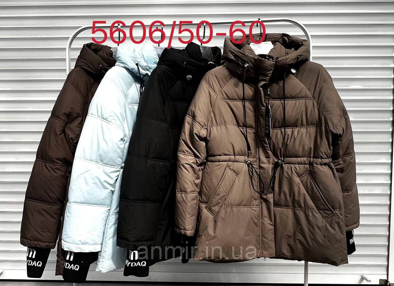 Куртка жіноча зимова з капюшоном батал 50-60, колір уточнюйте під час замовлення