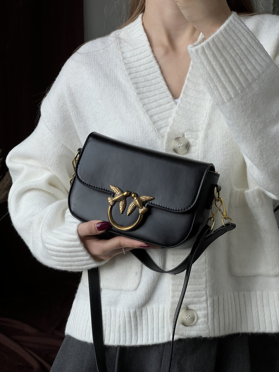 Жіноча сумка Love Box Bag Pinko Чорний, фото 1