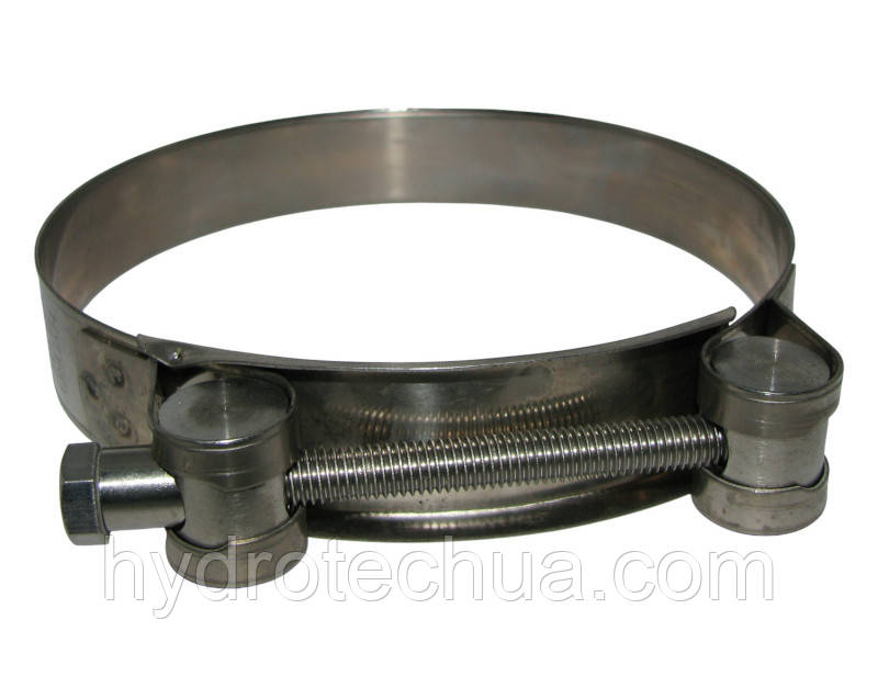 Хомут 115-130 W4 силовий нержавіючий HYDRO TECH