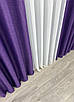 Комплект штор (2шт. 1,5х2,8м.) колекція "Льон Мішковина". Колір фіолетовий. Код 1066ш 30-877, фото 10