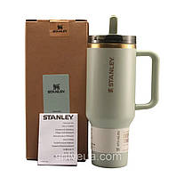 Термос термочашка Stanley Quencher ProTour Flip Straw Tumbler з нержавіючої сталі Dune color 1,18 л KT6007879 solve