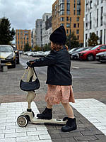 Дитячі чорні шкіряні ортопедичні демісезонні черевики на липучках 24 розмір, фото 6