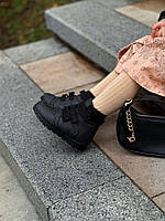 Дитячі чорні шкіряні ортопедичні демісезонні черевики на липучках 24 розмір, фото 4