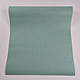 Шпалери вінілові 0.53 × 10.05 м Marburg 11536, зелені однотонні для спальні, вітальні, кухні, коридору, фото 3