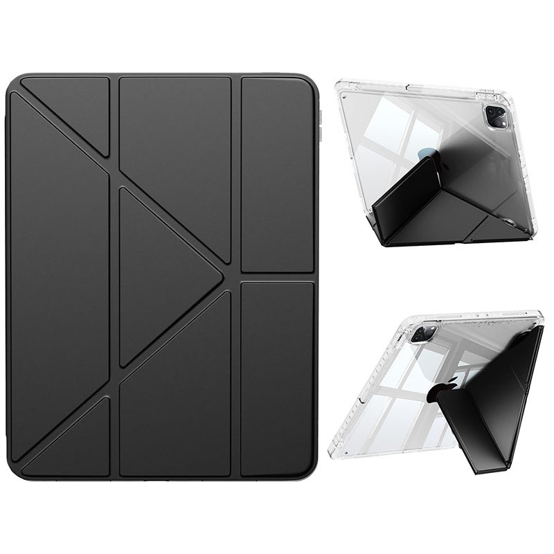 Чохол Clear Acrylic для Apple iPad 11 (2025) / iPad 10 (2022) 10.9" з кріпленням для стілусу Чорний, фото 1