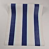 Шпалери вінілові 0.53 × 10.05 м Marburg 51539, біло-сині однотонні для спальні, вітальні, кухні, коридору, фото 2