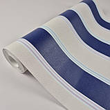 Шпалери вінілові 0.53 × 10.05 м Marburg 51539, біло-сині однотонні для спальні, вітальні, кухні, коридору, фото 3