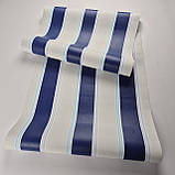 Шпалери вінілові 0.53 × 10.05 м Marburg 51539, біло-сині однотонні для спальні, вітальні, кухні, коридору, фото 4