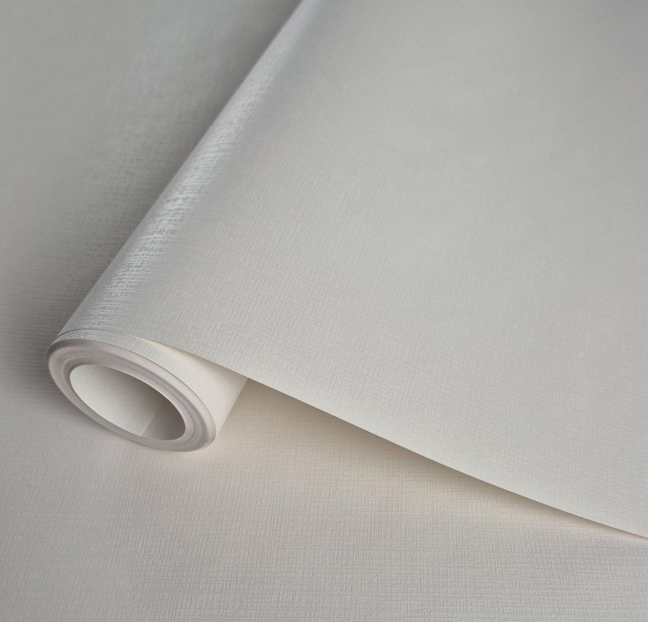 Шпалери вінілові 0.53 × 10.05 м Marburg 53706, молочні однотонні для спальні, вітальні, кухні, коридору, фото 1