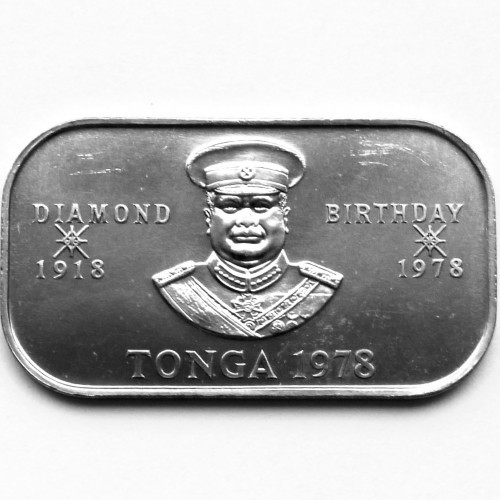 Королівство Тонга 1 паанга, 1978 60 років з дня нарождення Тауфа’ахау Тупоу IV Мідно-нікелевий сплав, 16.2g, ø 47mm, фото 1