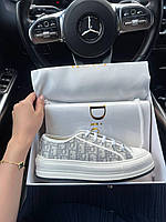 Жіночі кросівки Christian Dior Platform, кросівки Діор жіночі стильні, модні кросівки Christian Dior білі, люксові кросівки Dior