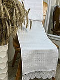 Тканий рушник під ноги білий по білому (2,00 м.*0,36 м.), фото 2