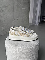 Жіночі кросівки Christian Dior Platform, кросівки Діор жіночі стильні, модні кросівки Christian Dior білі, люксові кросівки Dior