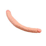 Фалоїмітатор двосторонній, подвійний фалос Ladybro Love 02 тілесний ПВХ 45см, фото 5