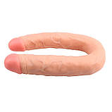 Подвійний фаломітатор, реалістичний дилдо Her-Her Overlap 22,5 см, ПВХ без фталатів, фото 7