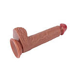 Фаллоімітатор реалістичний, ділдо на присосці Chisa силіконовий 21 см довжина 4 см діаметр, фото 5