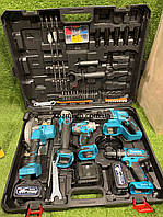 Набір інструментів 5в1 АКБ Makita 48 V (Шуруповер, Болгарка, Перфоратор, Гайковерт, Циркулярна пила)