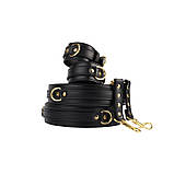 БДСМ комплект аксесуарів, набір бдсм Behave luxury екошкіра регульований, фото 4