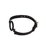Кляп з кільцем, фіксатор рота Behave Luxury Fetish O-Ring Gag 2 поліуретан чорний 56х15х5.2 см, фото 4