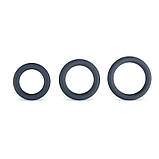 Ерекційні кільця, кільця для підтримки Boners 3-Piece комплект силіконових кілець різного розміру, фото 6