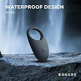 Ерекційне кільце, вібруюче кільце Boners з 10 режимами вібрації силіконове, фото 4