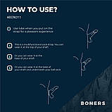 Фіксатор для пеніса, затискач для члена Boners Cock Strap силіконовий регульований, фото 4